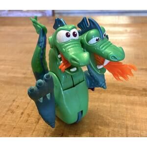 Fisher Price Great Adventures 2 Headed Sea Monster Serpent Dragon 1996 Toy